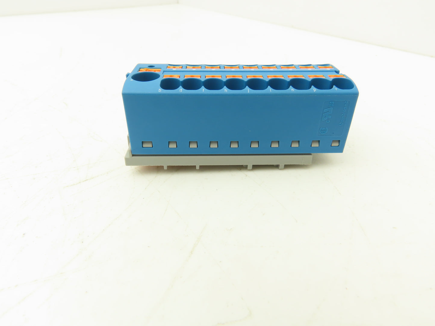 Phoenix Contact PTFIX-NS15/35 Terminal Block Blue 10 Wire 10mm² to 4mm² Lot of 7