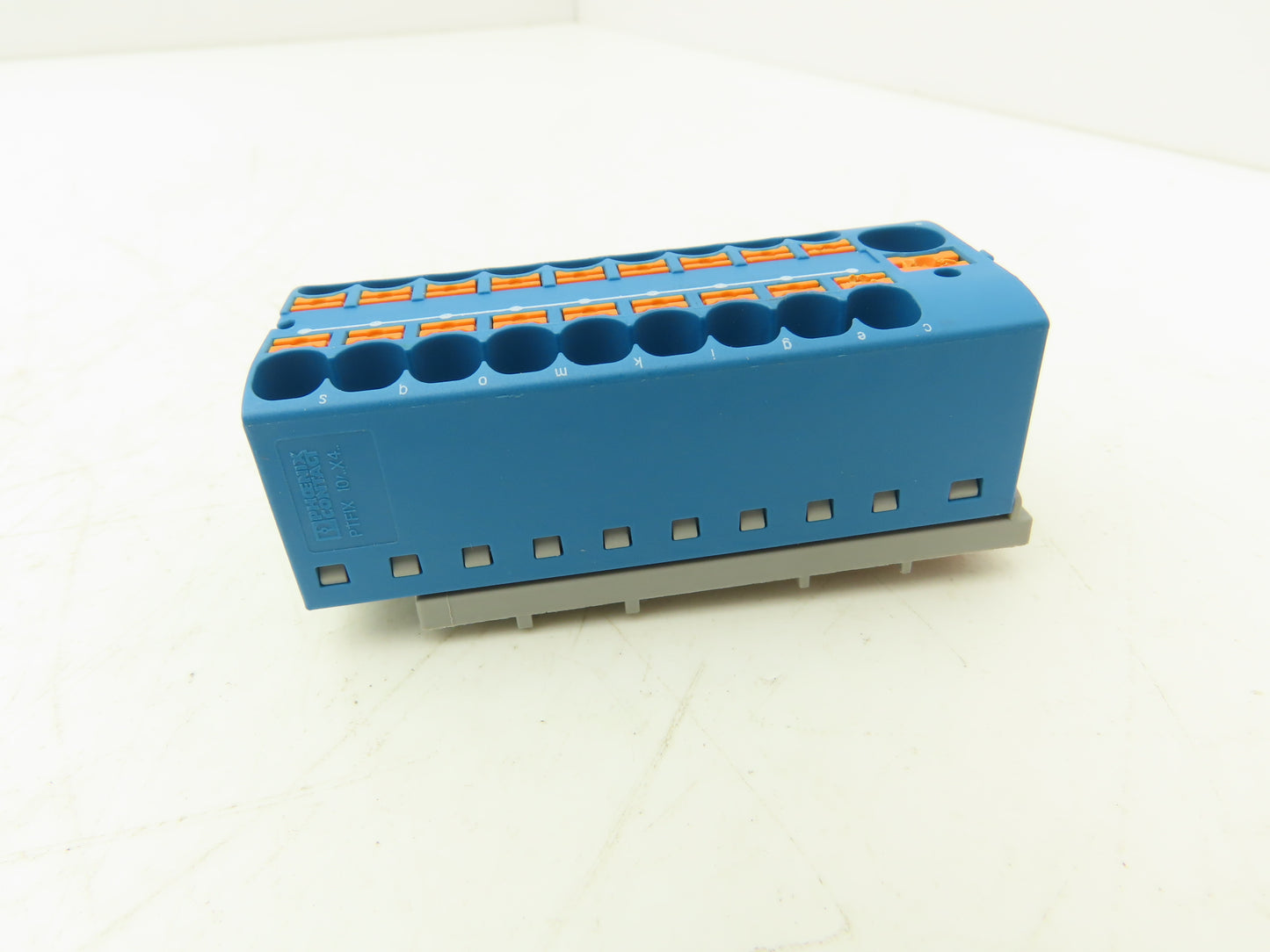 Phoenix Contact PTFIX-NS15/35 Terminal Block Blue 10 Wire 10mm² to 4mm² Lot of 7
