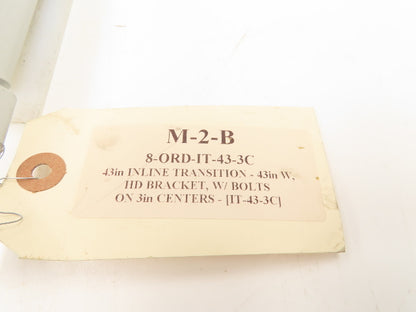 Hytrol BPC/HSS 43" Belt Conveyor Inline Transition Slide Rail Grey 48"OAL