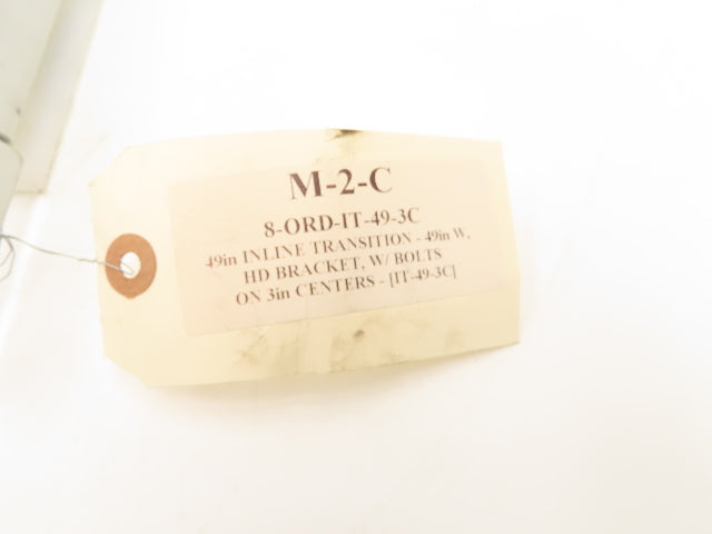 Hytrol BPC/HSS 49" Belt Conveyor Inline Transition Slide Rail Grey 54"OAL