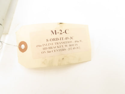 Hytrol BPC/HSS 49" Belt Conveyor Inline Transition Slide Rail Grey 54"OAL