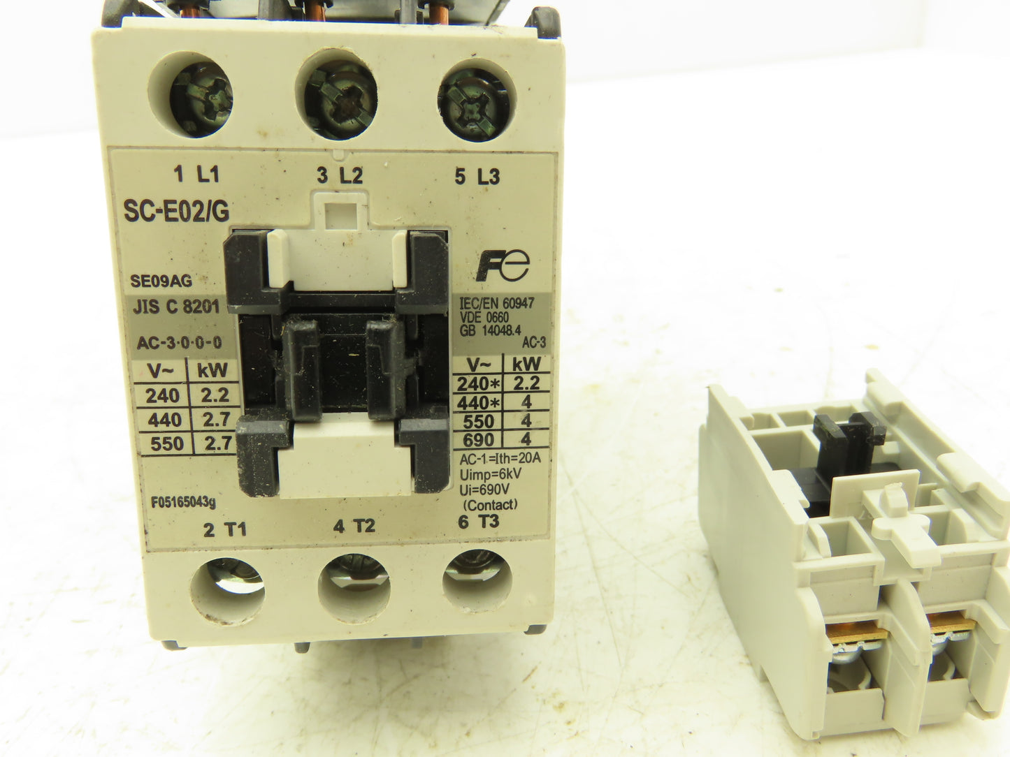 Fuji Electric BM3RHB-010 SC-E02/G 10A Circuit Breaker/Contactor Motor Starter