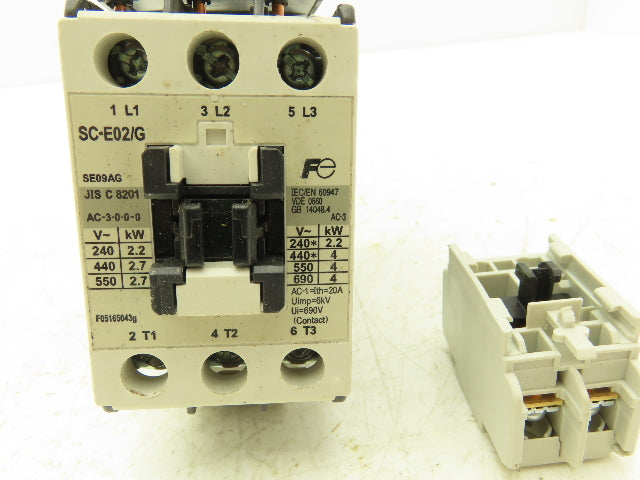Fuji Electric BM3RHB-010 SC-E02/G 10A Circuit Breaker/Contactor Motor Starter