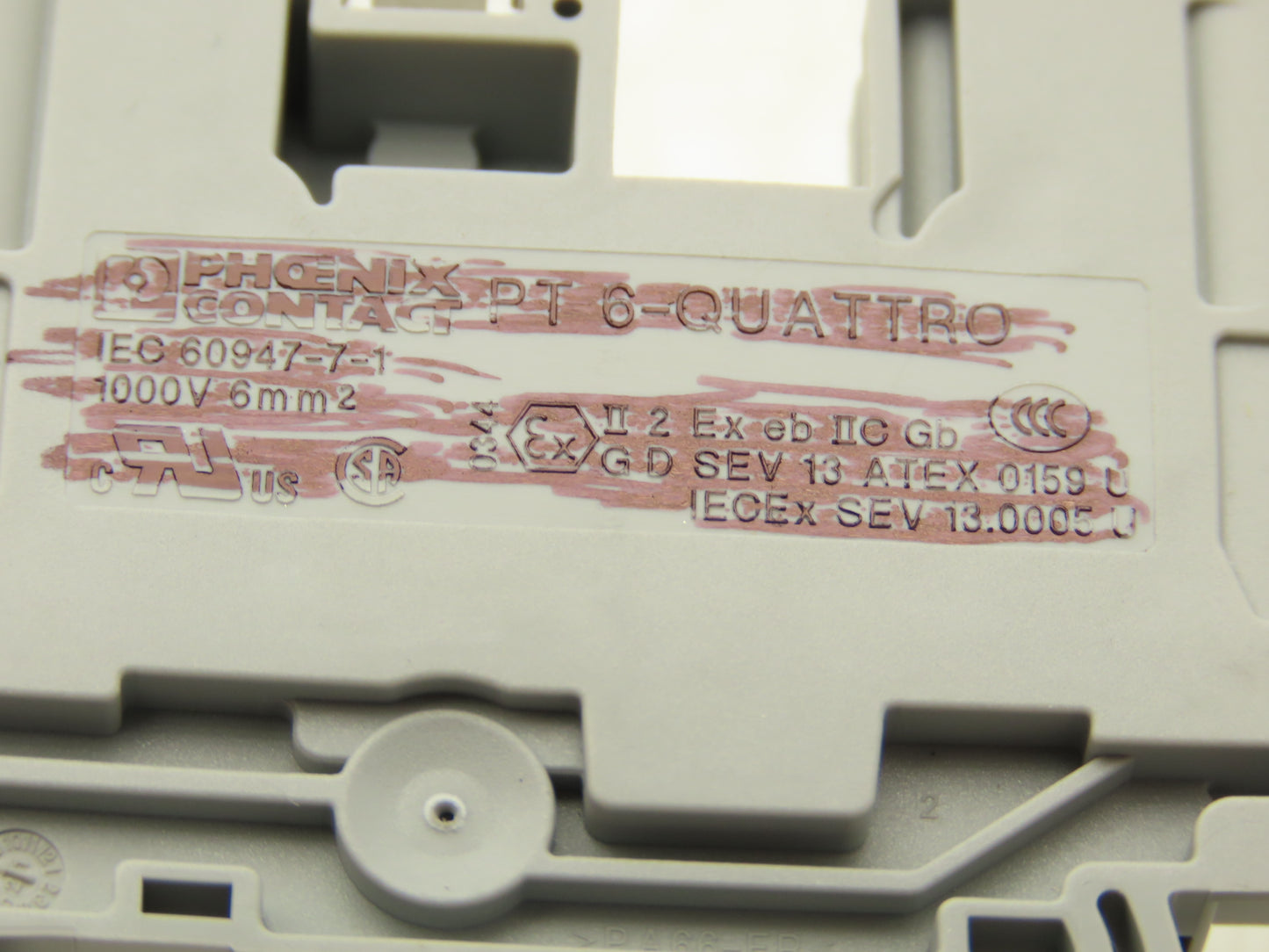Phoenix Contact PT 6-QUATTRO Terminal Block 4 Wire Gray 1000V 6mm² Lot of 30