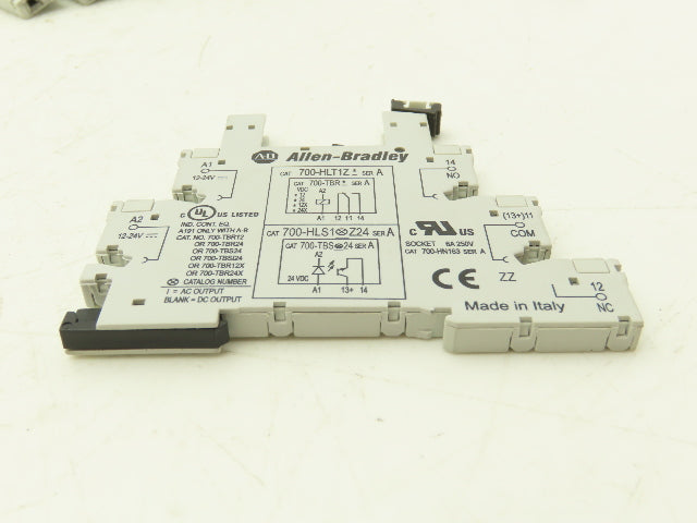 Allen-Bradley 700-HLT1Z Terminal Block Relay 700-TBR24 Ser A 24V Coil Lot of 9