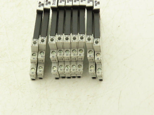 Allen-Bradley 700-HLT1Z Terminal Block Relay 700-TBR24 Ser A 24V Coil Lot of 9