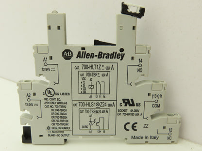 Allen-Bradley 700-HLT1Z Terminal Block Relay 700-TBR24 Ser A 24V Coil Lot of 9