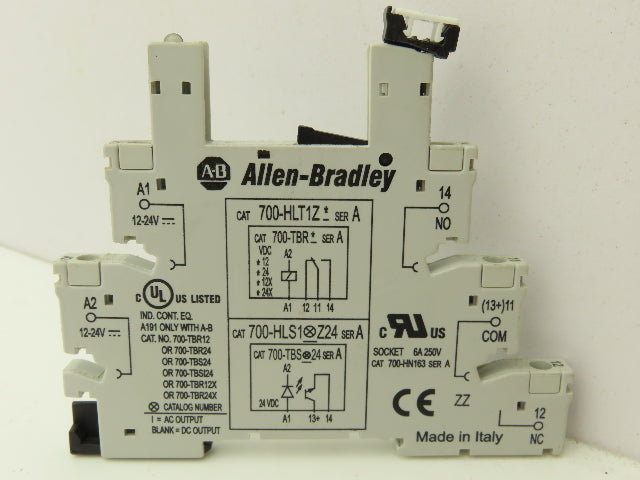 Allen-Bradley 700-HLT1Z Terminal Block Relay 700-TBR24 Ser A 24V Coil Lot of 9