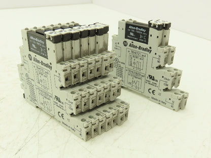 Allen-Bradley 700-HLT1Z Terminal Block Relay 700-TBR24 Ser A 24V Coil Lot of 9