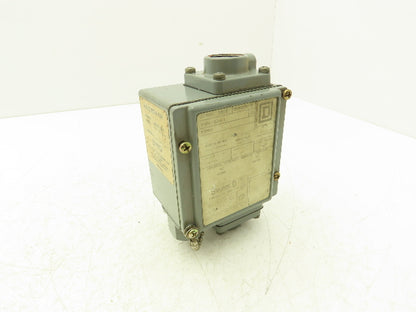 Square D 9012 GJW-1 Differential Pressure Switch 15-825 PSI Difference Ser C