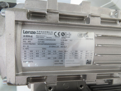 Eurosort Sorter Conveyor Flex Drive .75kw 460V 3PH 8400 Motec EtherCAT Inverter