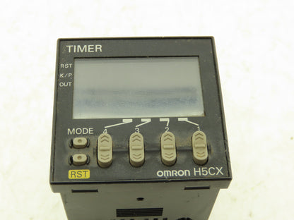 Omron H5CX-L8SD Timer Relay Digital 8 Pin 0.001sec-9999h  24V With P2CF-08 Base