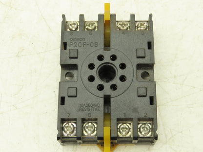 Omron H5CX-L8SD Timer Relay Digital 8 Pin 0.001sec-9999h  24V With P2CF-08 Base