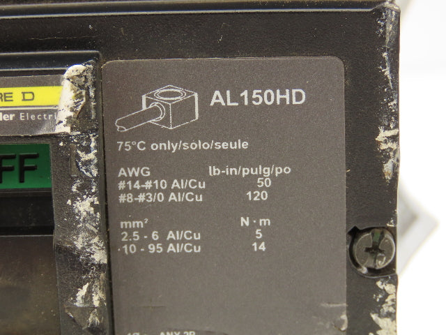 Square D HDL36040 PowerPact Circuit Breaker 40 Amp 3 Pole HD 060 Panel Mount