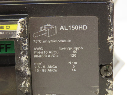 Square D HDL36040 PowerPact Circuit Breaker 40 Amp 3 Pole HD 060 Panel Mount