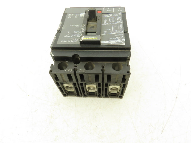 Square D HDL36040 PowerPact Circuit Breaker 40 Amp 3 Pole HD 060 Panel Mount