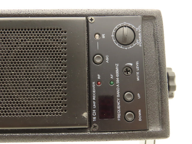 Amplivox SW1234L Amplified Line Array Wireless Microphone & Speaker Rack Mount