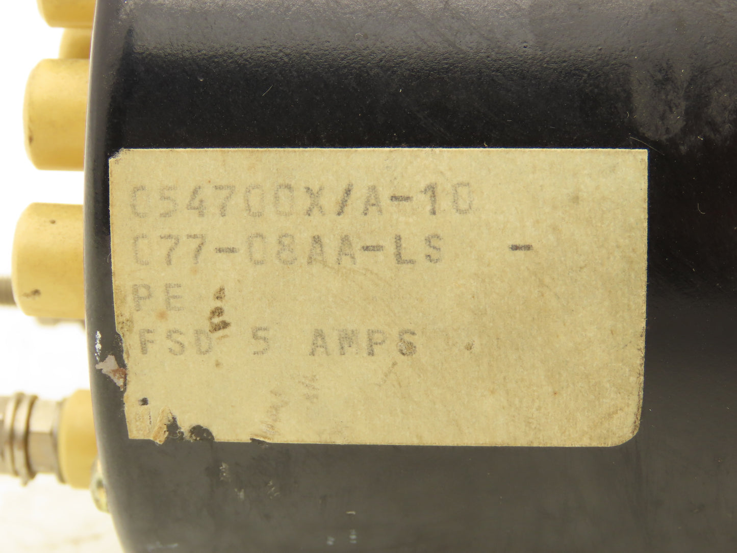 Crompton Instruments 08AA LSRL Ammeter 0-200A Panel Meter AC Amperes 4" Type 77