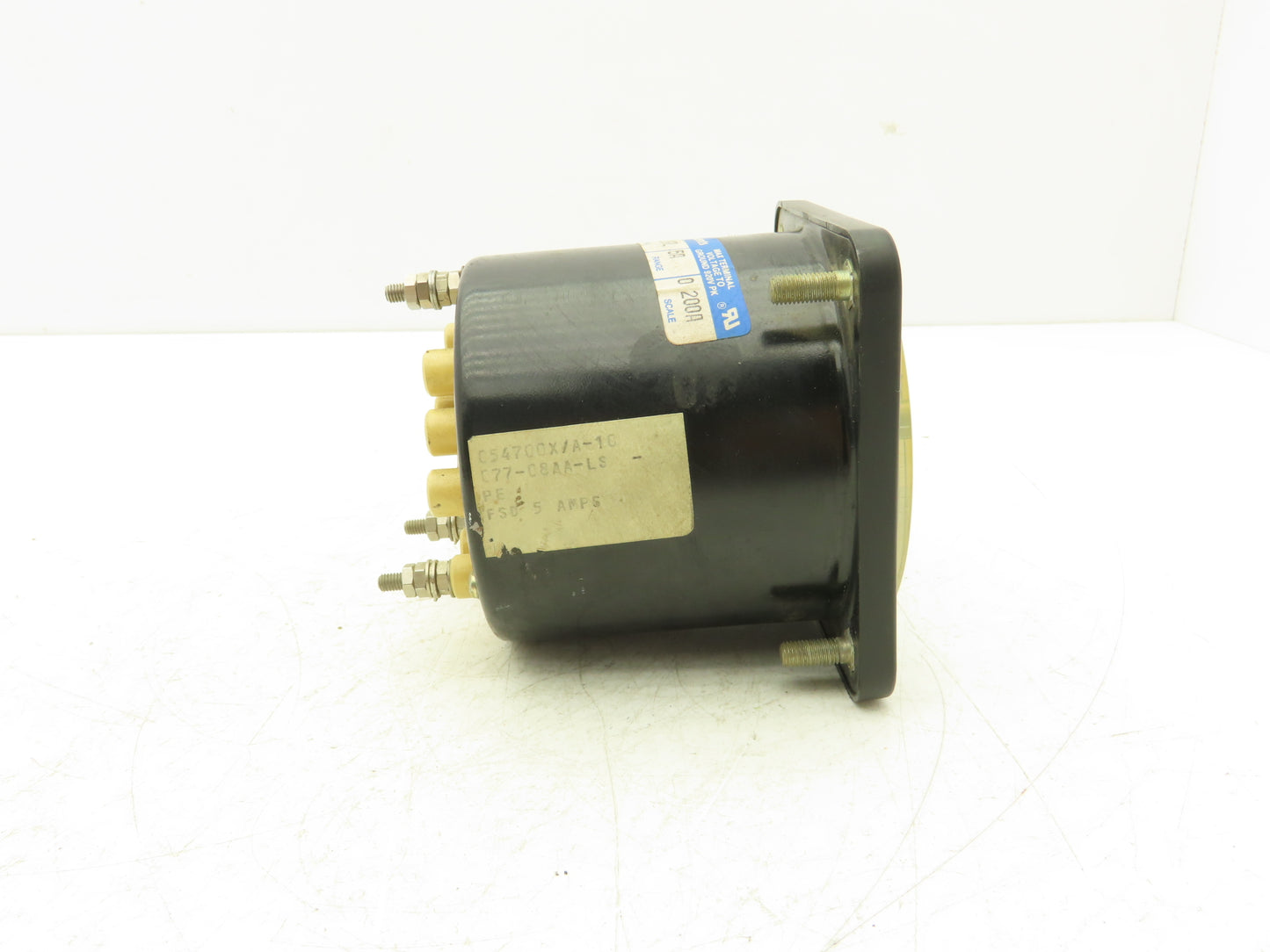 Crompton Instruments 08AA LSRL Ammeter 0-200A Panel Meter AC Amperes 4" Type 77