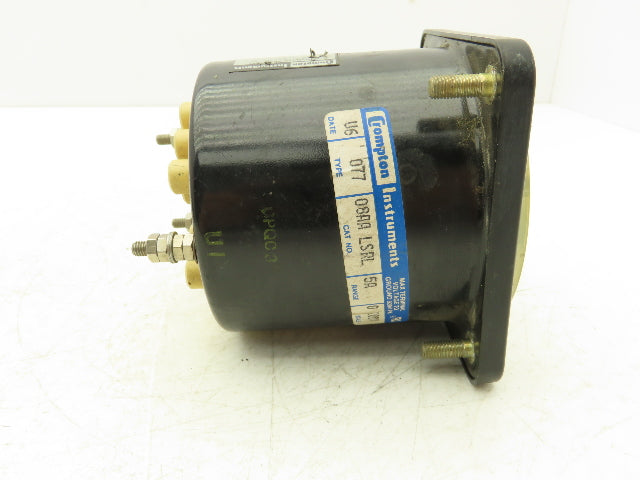 Crompton Instruments 08AA LSRL Ammeter 0-200A Panel Meter AC Amperes 4" Type 77
