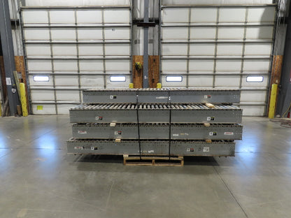 Automotion 24"x 10' Gravity Roller Conveyor 21.5"BF 1.9" Rollers 7-Sections 70'