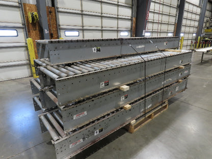 Automotion 24"x 10' Gravity Roller Conveyor 21.5"BF 1.9" Rollers 7-Sections 70'