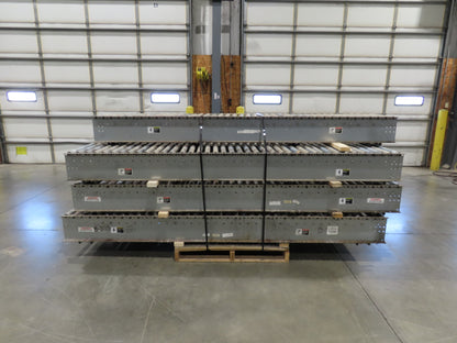 Automotion 24"x 10' Gravity Roller Conveyor 21.5"BF 1.9" Rollers 7-Sections 70'