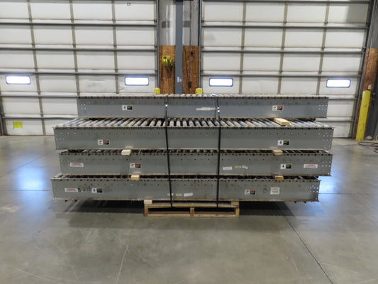 Automotion 24"x 10' Gravity Roller Conveyor 21.5"BF 1.9" Rollers 7-Sections 70'