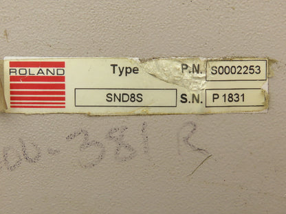 Roland Electronic SND8S Weld Seam Detector S0002253 With D-75210 Controller