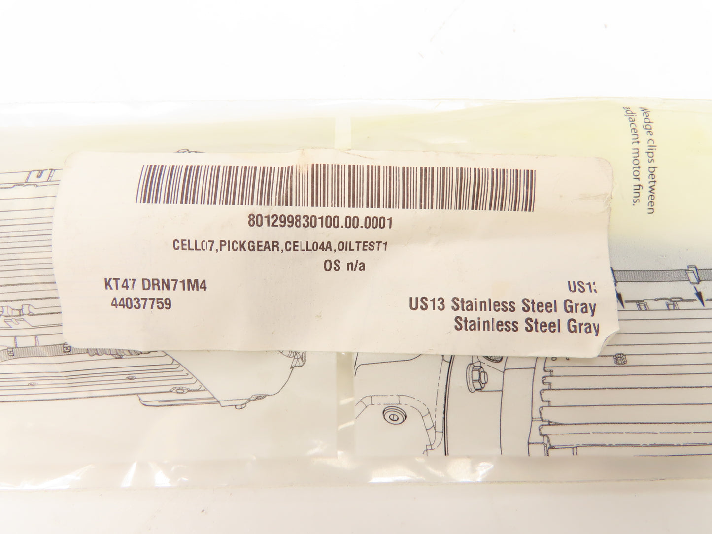 Sew Eurodrive KT47 DRN71M4 Gearmotor 21.81 Ratio .5Hp 230/460V 3PH 79rpm 90L