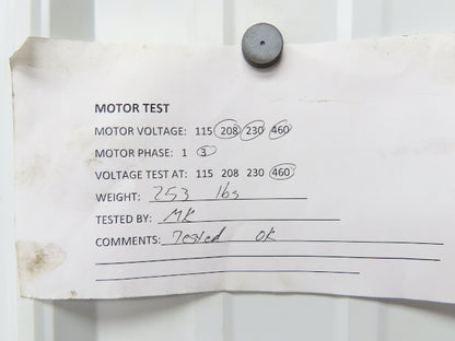 Reliance 140CG28A Master XL Gearmotor 162:1 Ratio 2Hp 11rpm RH 145TC 230/460 3PH