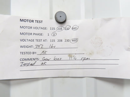 Reliance Duty Master XL Gearmotor 162:1 Ratio 2Hp 11rpm LH 56C 230/460V 3PH