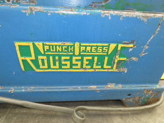 Rousselle 6 Mechanical OBI Punch Press 60 Ton 18"x 30" Bed 3" Stroke 12" Throat