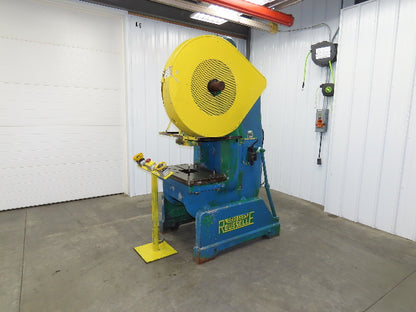 Rousselle 6 Mechanical OBI Punch Press 60 Ton 18"x 30" Bed 3" Stroke 12" Throat