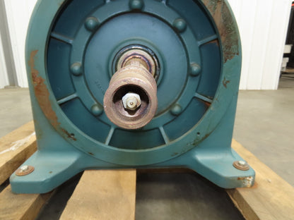 Reliance Electric Inline Gearbox 130:1 Ratio Reducer 1-5/8" Dia Ext Input Shaft