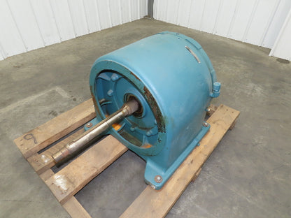 Reliance Electric Inline Gearbox 130:1 Ratio Reducer 1-5/8" Dia Ext Input Shaft