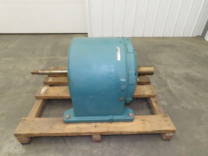 Reliance Electric Inline Gearbox 130:1 Ratio Reducer 1-5/8" Dia Ext Input Shaft