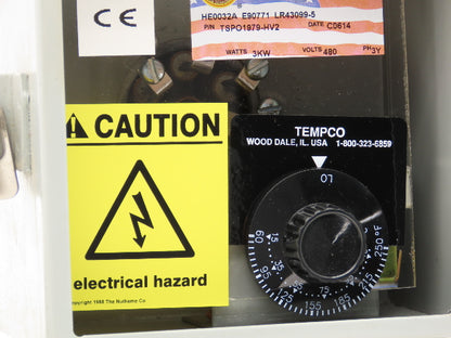 Tempco TSP01979 Screw Plug Immersion Heater Unit 2" NPT 3 kW 480V AC 3 ph Y