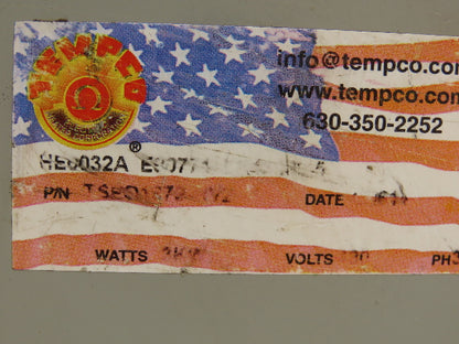 Tempco TSP01979 Screw Plug Immersion Heater Unit 2" NPT 3 kW 480V AC 3 ph Y