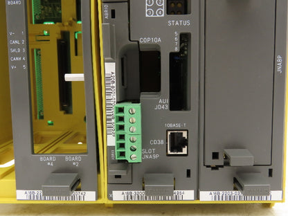 Fanuc A05B-2400-C061 Power Supply Circuit Board Module & 4 Slot Chassis Unit