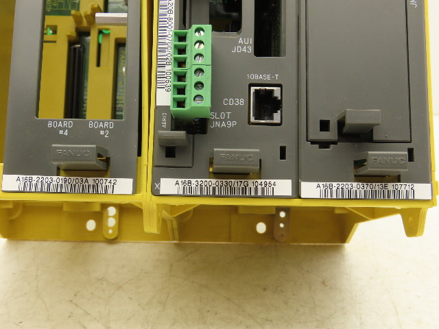 Fanuc A05B-2400-C061 Power Supply Circuit Board Module & 4 Slot Chassis Unit