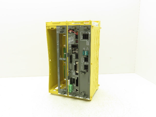 Fanuc A05B-2400-C061 Power Supply Circuit Board Module & 4 Slot Chassis Unit