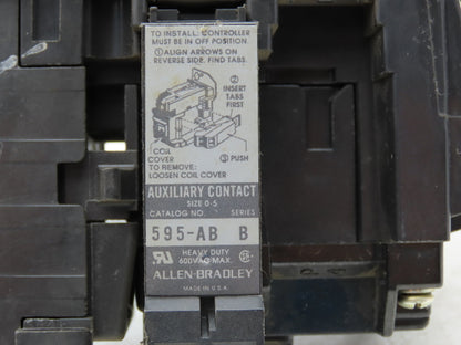 Allen Bradley 500FL-AOD93 Motor Starter Lighting Contactor 600V 3Ph 20A Lot of 5