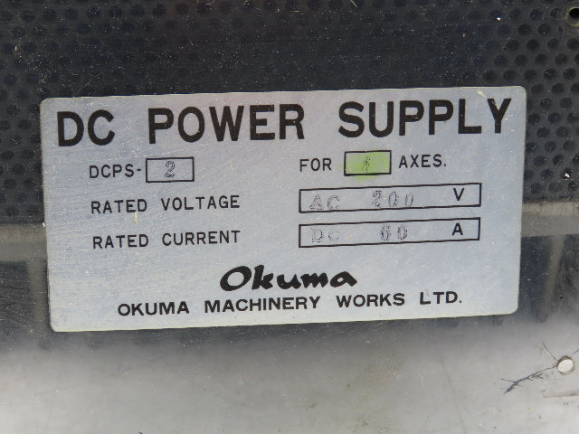 Okuma 0062-27-17 DC Power Supply 4 Axis Servo Module 200VAC DC.PS 12-13 Read
