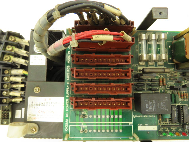 Okuma 0062-27-17 DC Power Supply 4 Axis Servo Module 200VAC DC.PS 12-13 Read
