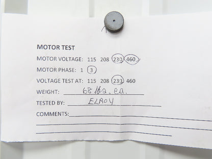 Y551 Induction Motor 2Hp 1750rpm 230/460v 3ph 145T TENV Inverter Duty Dual Shaft