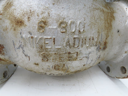 6" Flanged Globe Valve Class 300 Cast Iron Rising Stem 18" Handwheel