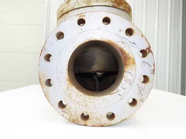 6" Flanged Globe Valve Class 300 Cast Iron Rising Stem 18" Handwheel