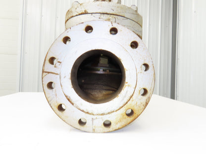 6" Flanged Globe Valve Class 300 Cast Iron Rising Stem 18" Handwheel