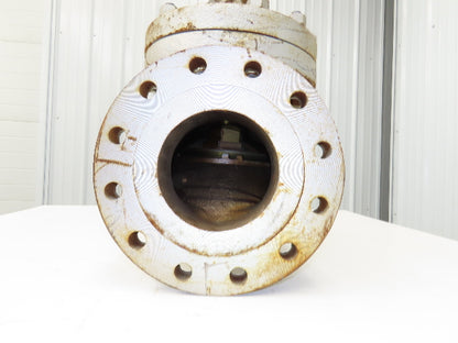 6" Flanged Globe Valve Class 300 Cast Iron Rising Stem 18" Handwheel